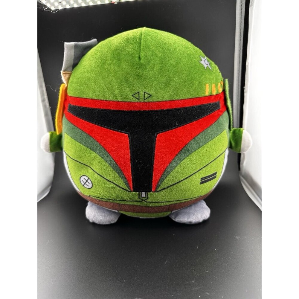 2021 Cuutopia STAR WARS BOBA FETT Squishy‎ Plush Toy 11.5” Mandalorian READ